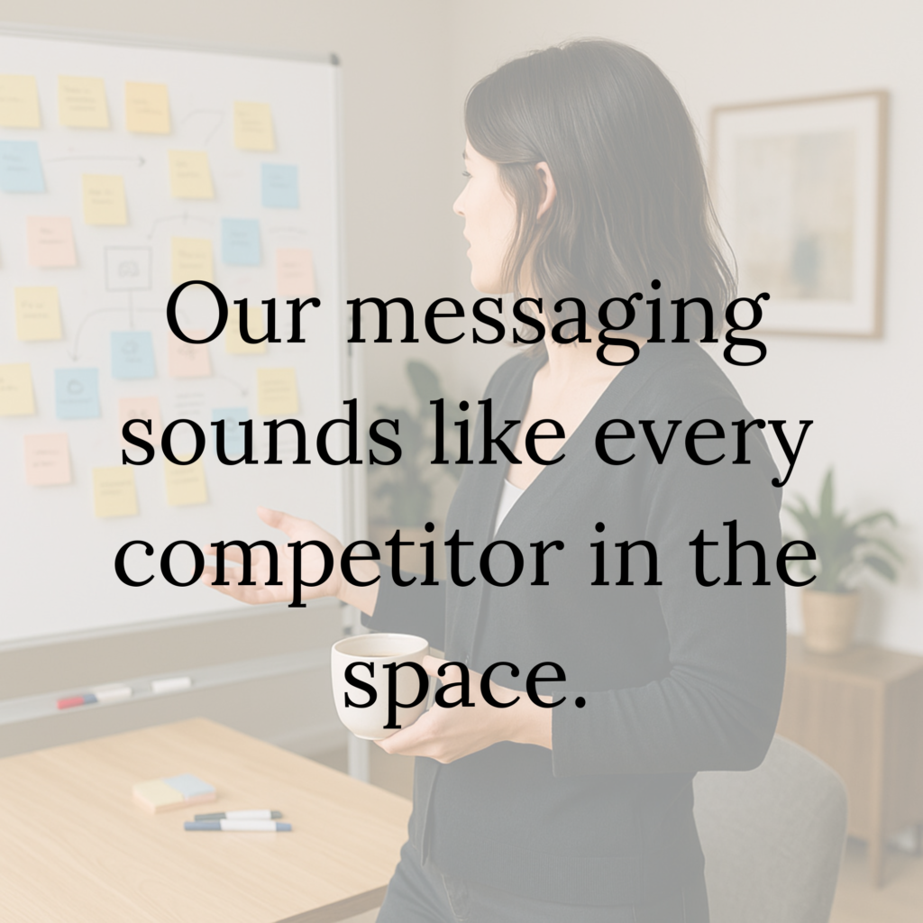 Our messaging sounds like every competitor in the space.