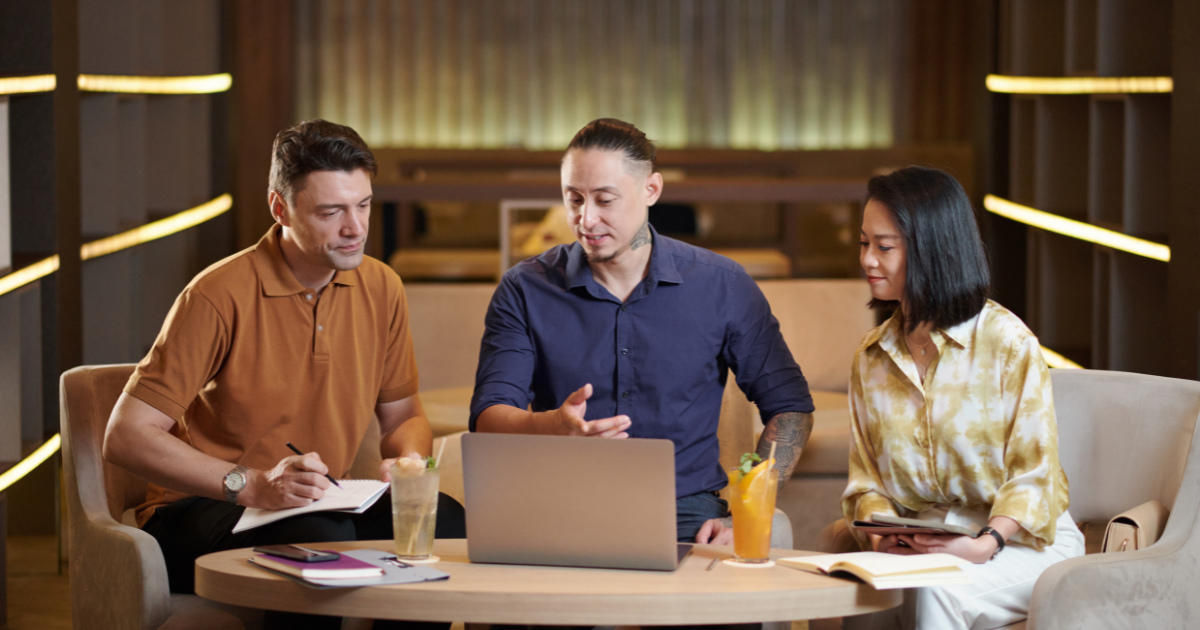 B2B startup founder reviewing customer traction data before raising funding